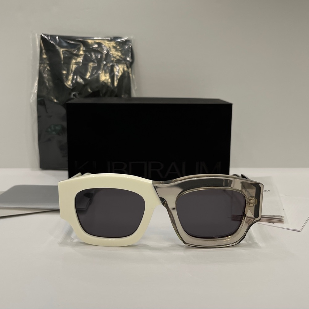KUBORAUM Maske C8 MIK White/Transparency Grey Sunglasses, 100% Authentic!